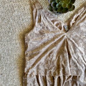 Aerie Layered Velvet Tank Top
